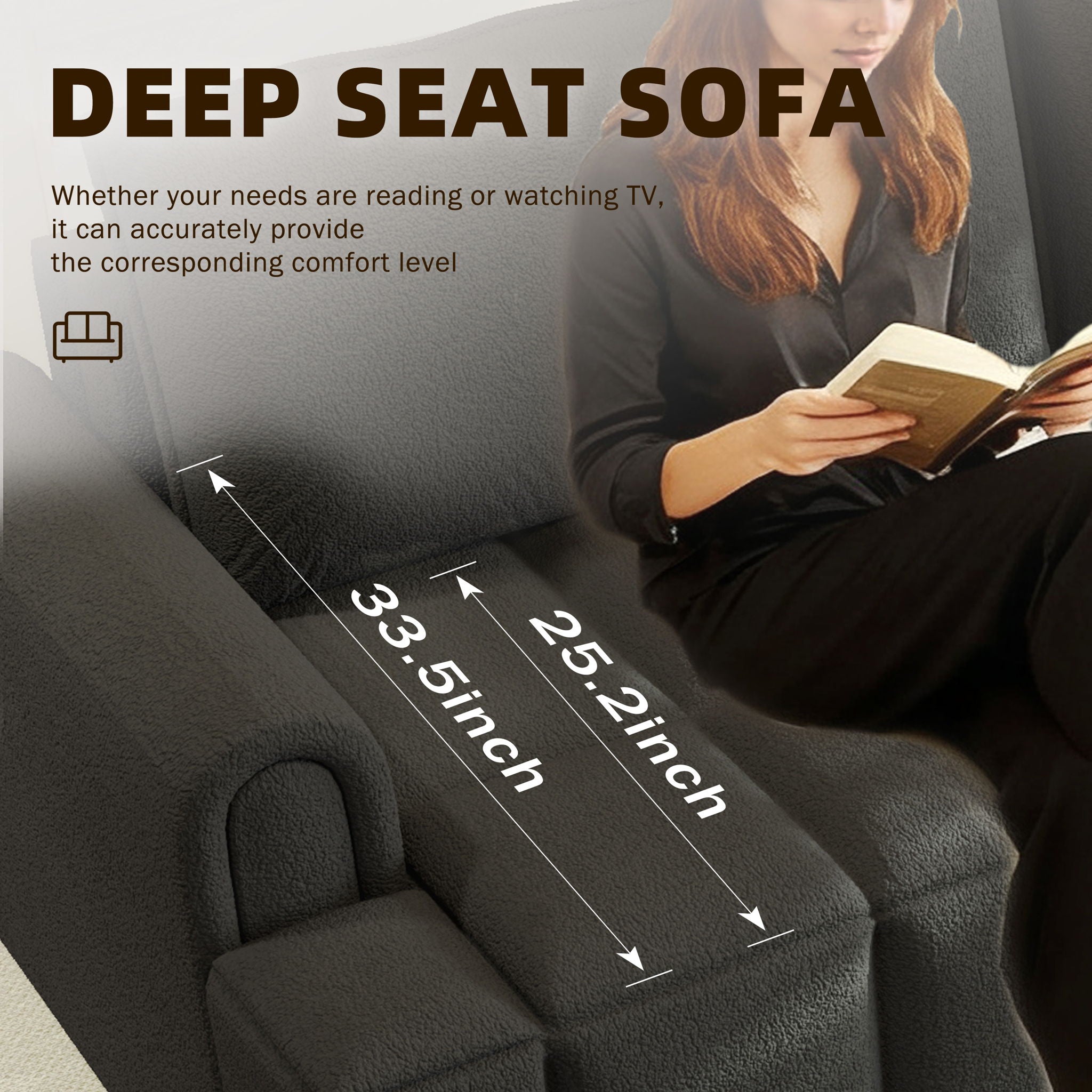 4-Seater Modern Couch With Seats Storage
