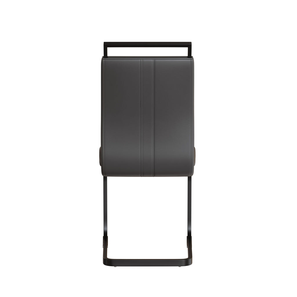Modern Dining Chairs With High Back Upholstered Design Metal Legs