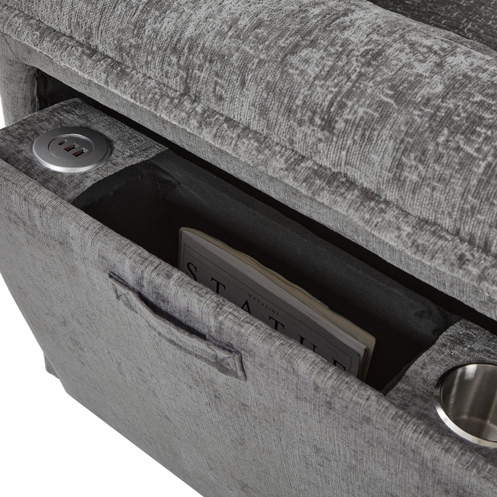 Modern U-Shaped Sleeper Sectional Sofa Bed With USB Ports, Cup Holder, And Hidden Storage