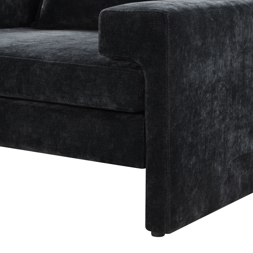 Upholstered Accent Chair With Wide Armrests And Ergonomic Back Support