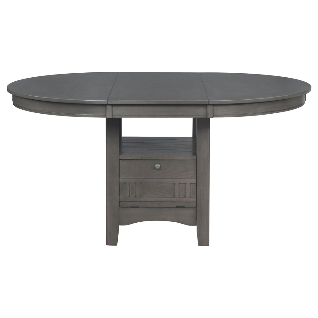 Ingall - 5 Piece Set With Storage Table And Upholstered Chairs - Medium Gray