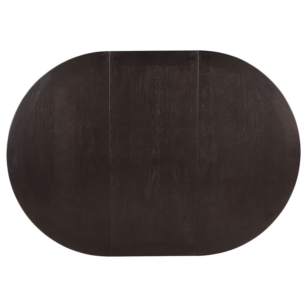 Illkirch - Oval Extension Leaf Dining Table With Expandable Surface - Espresso