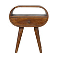 Circular Open Bedside Nightstand
