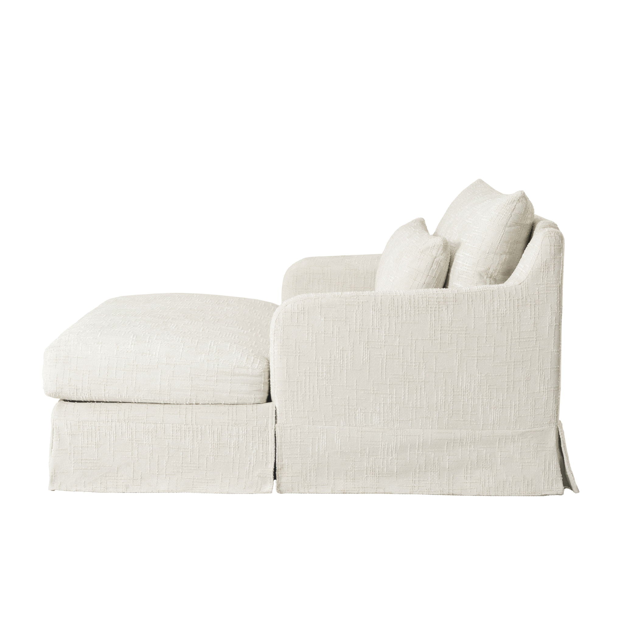 Sofa Bed Loveseat With Textured Surface And 2 Cushions