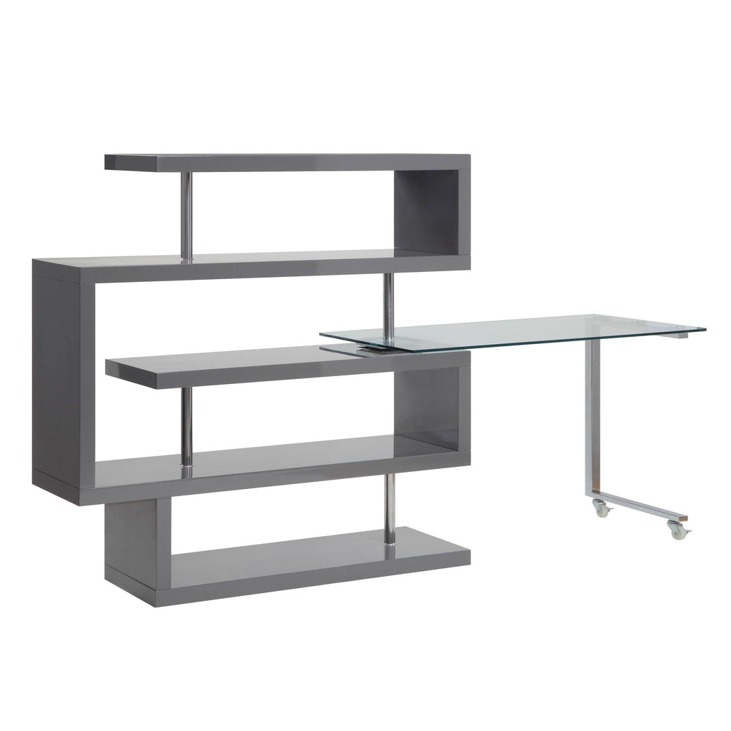 Buck II - Writing Desk With Bookshelf
