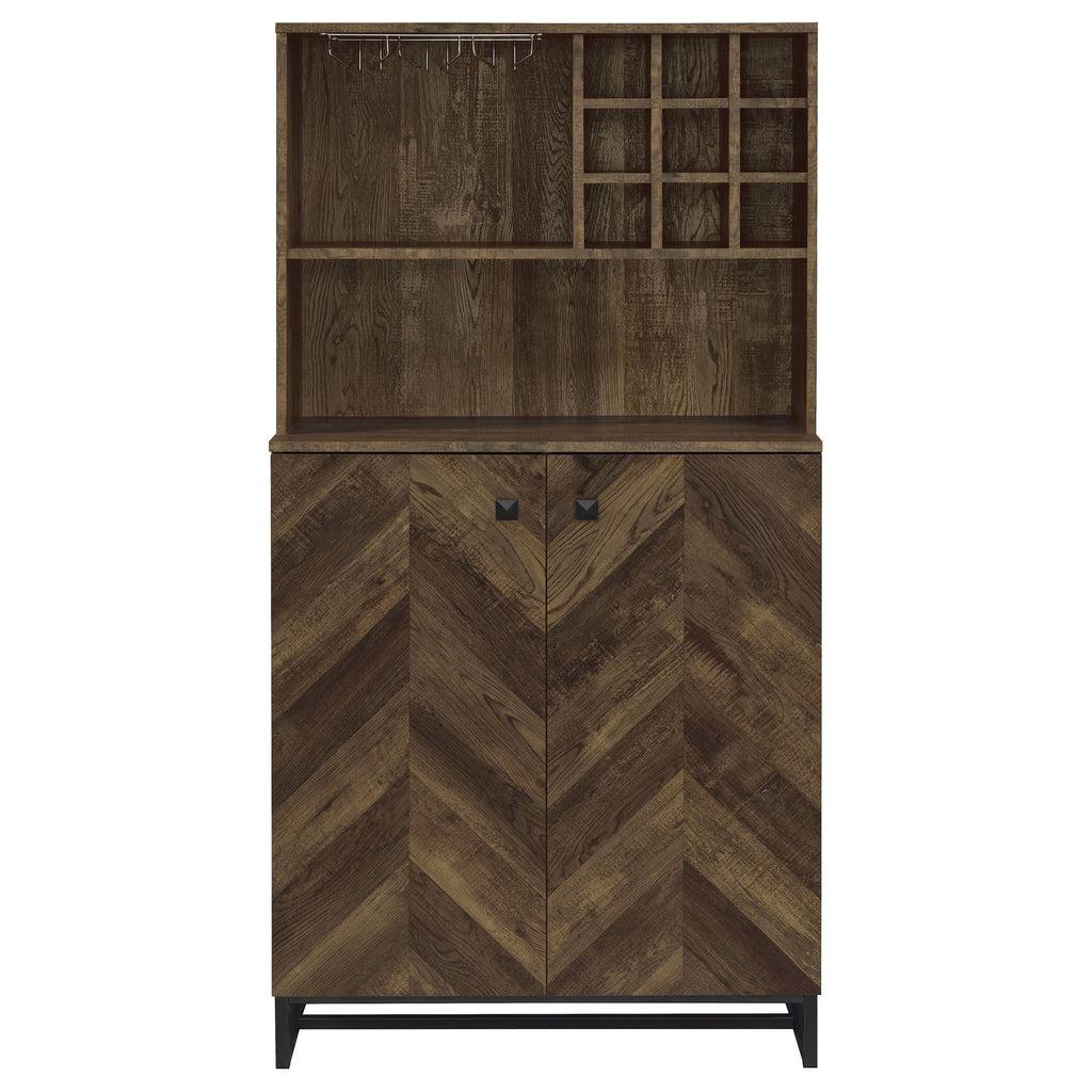 Harlie - 2 Door Wine Cabinet - Oak