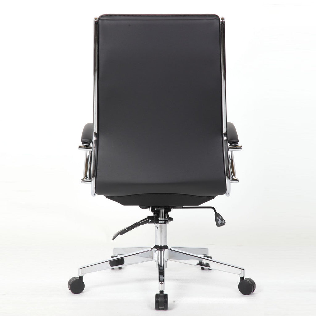 Office Chair, Breathable Mid Back Swivel Computer Chair With Foldable Armrest - Black