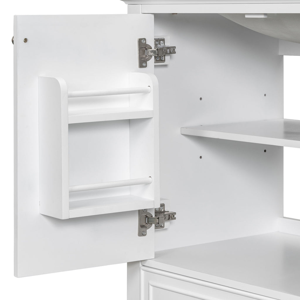 Modern Bathroom Vanity Base Only With Doors And Drawer