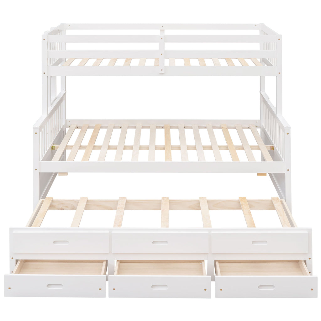 Bunk Bed With Twin Size Trundle And Drawers