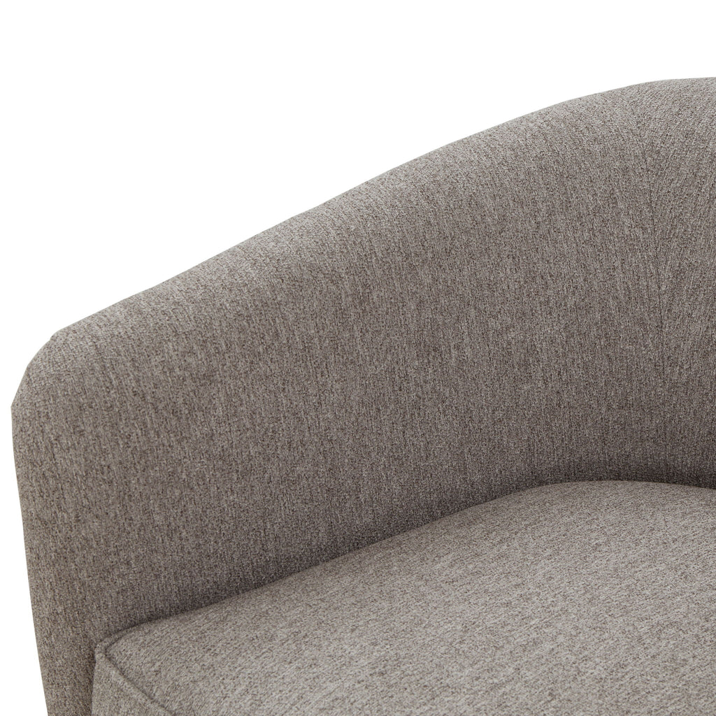 Miramar - Swivel Barrel Chair With Wooden Base