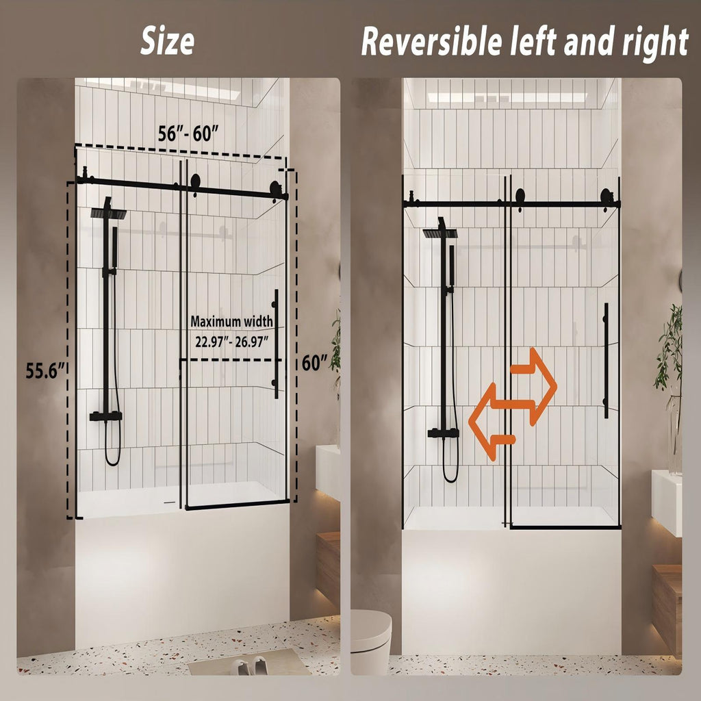 Frameless Shower Door With Handle