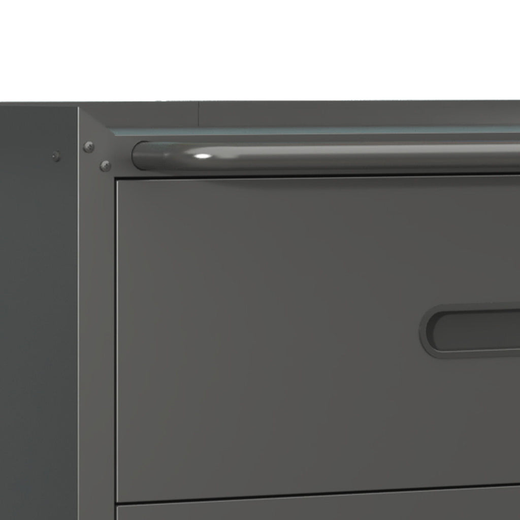 Heavy Duty Metal Storage Cabinet With Wheels 3 Drawer Tool Cabinet For Garage, Office, And Home Organizer Solutions