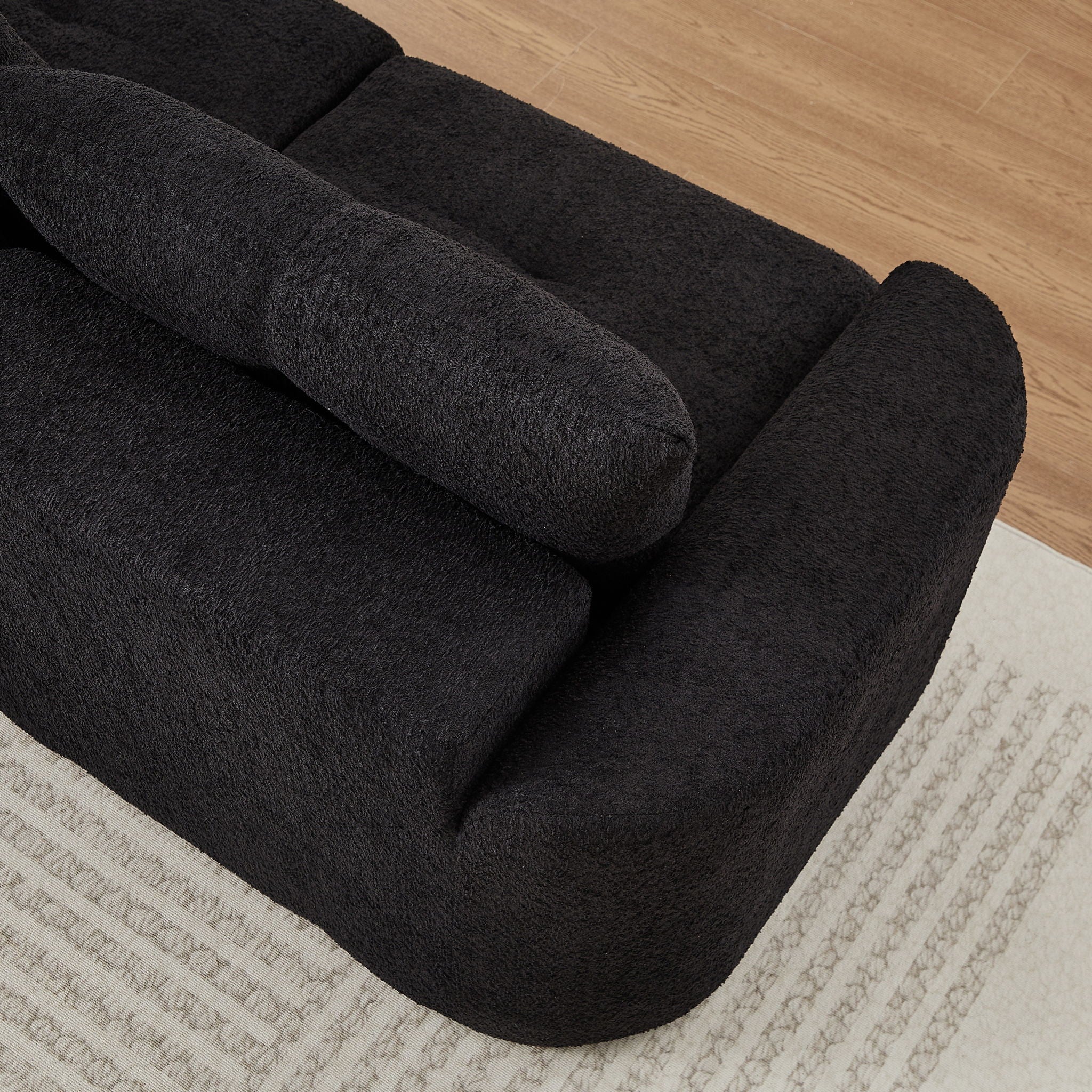 3 Seater With Thickened Armrests Sofa For Living Room