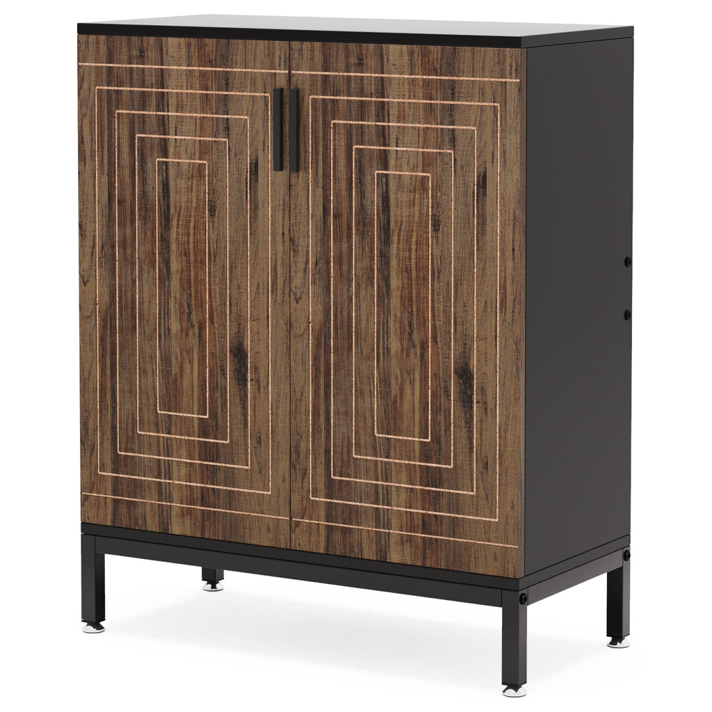 Shoe Cabinet With Doors, 5 Tiers Shoe Storage Organizer