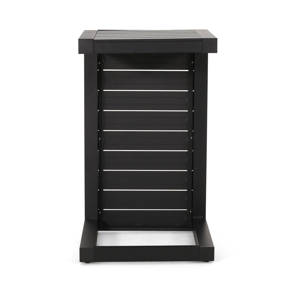Aluminum Outdoor C - Shaped Side Table For Patio