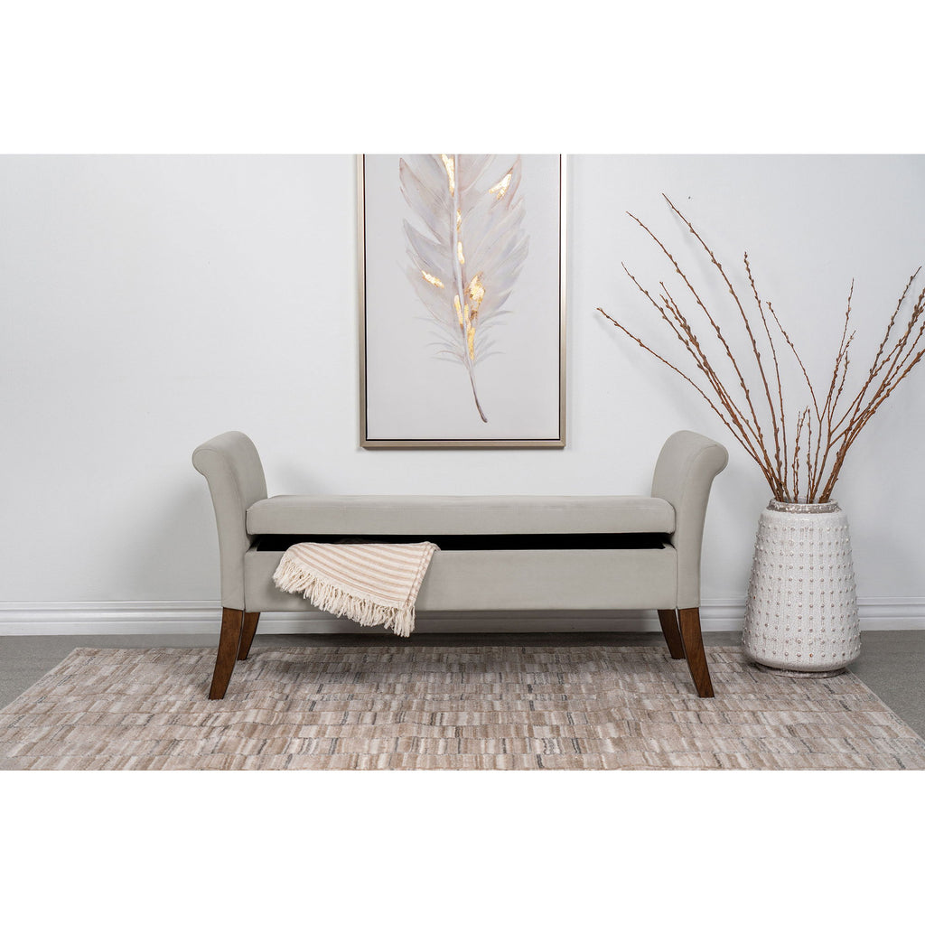 Pasley - Rolled Arm Storage Bench