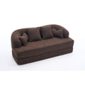 Foldable Sofa Bed, Boneless Couch Convertible Sleeper With 4 Pillows