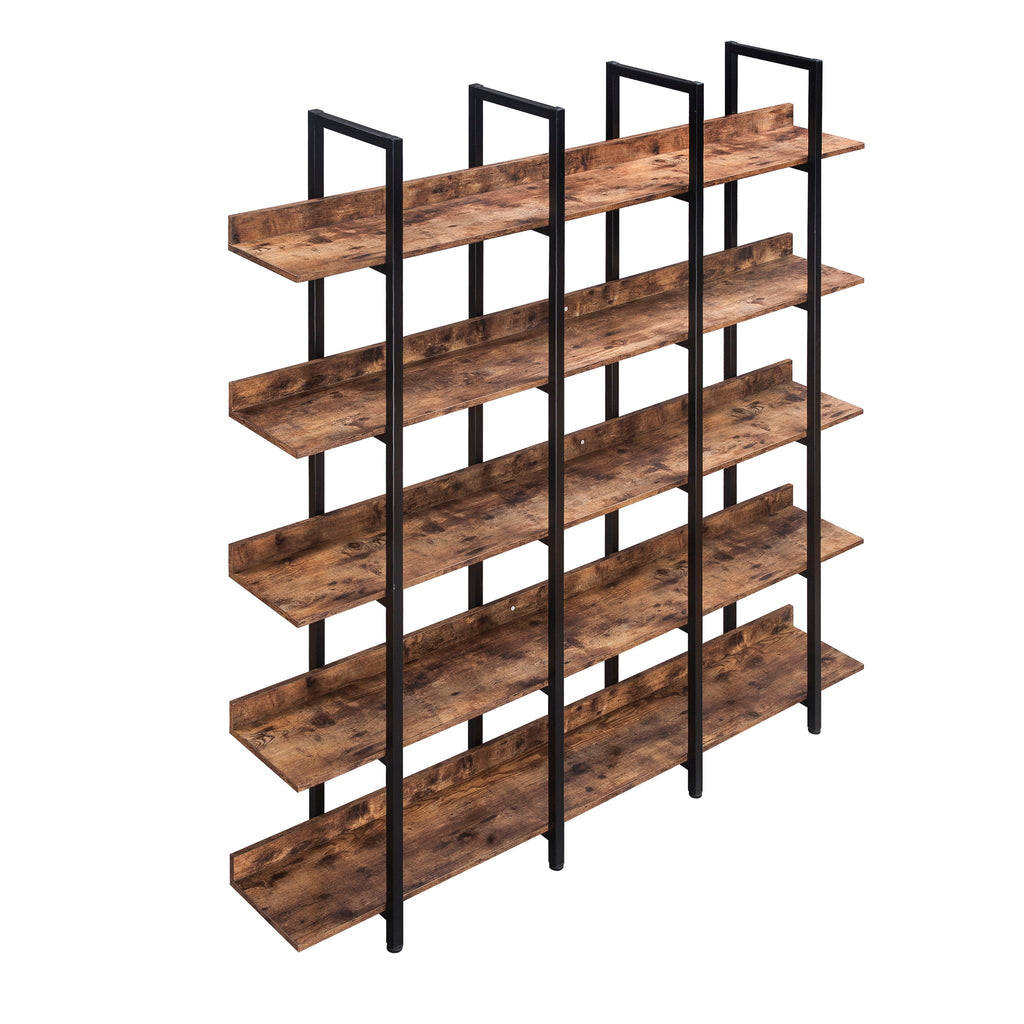 Vintage Industrial 5 Tier Bookcase