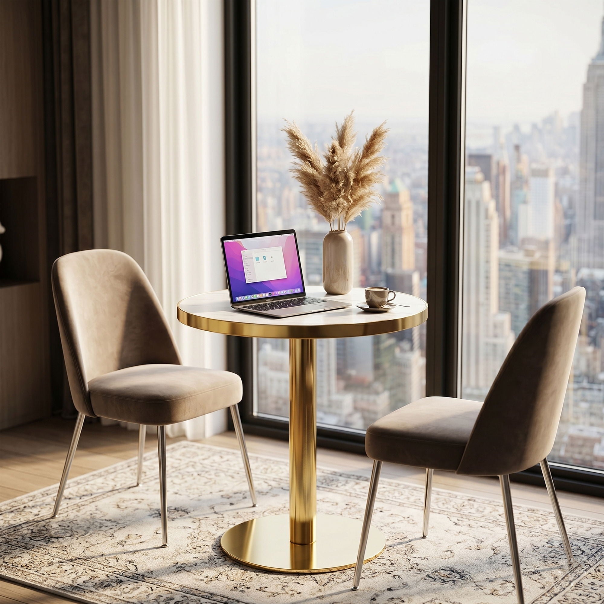 Modern Round Bistro Table