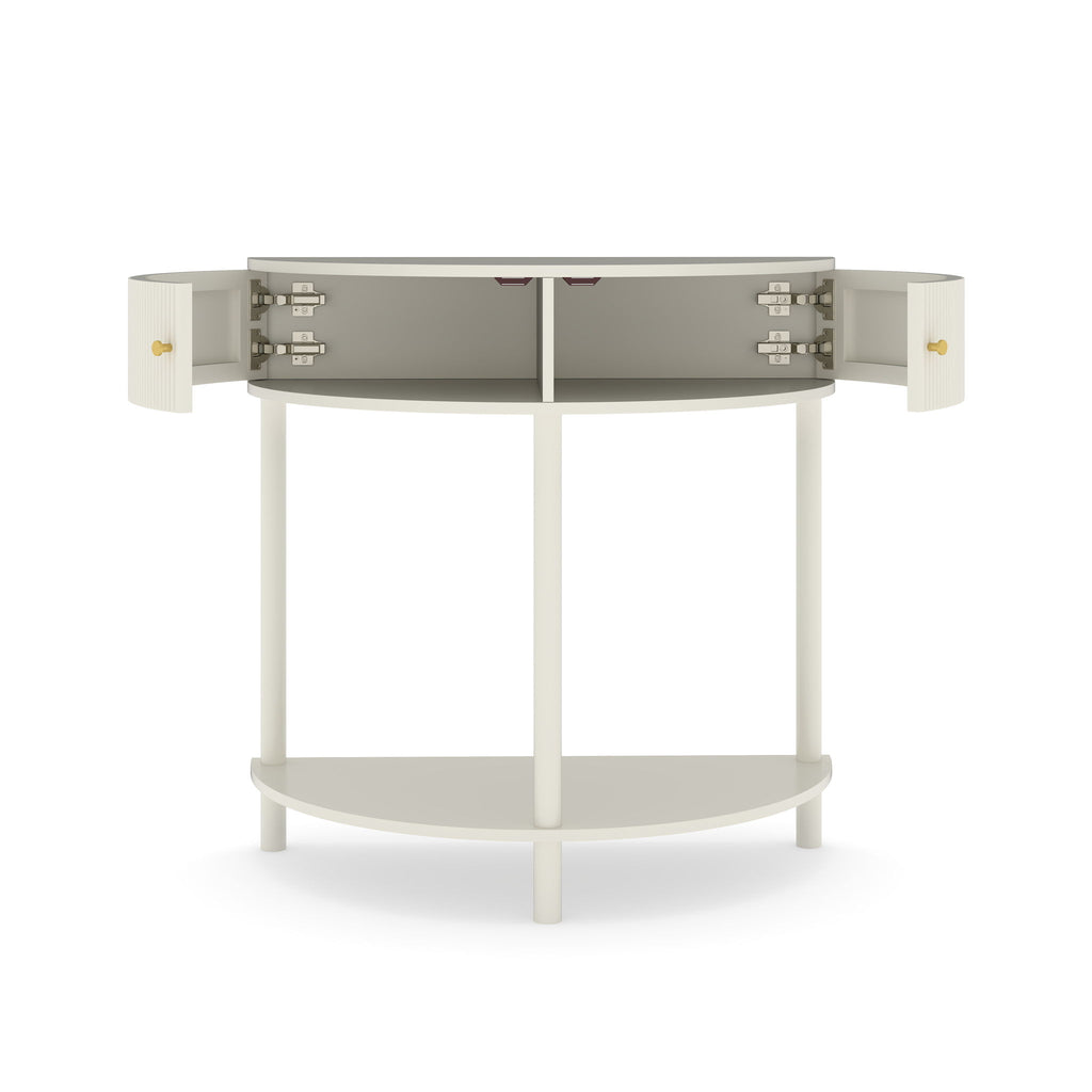 Demi Lune - Console Table With 2 Storage Drawers