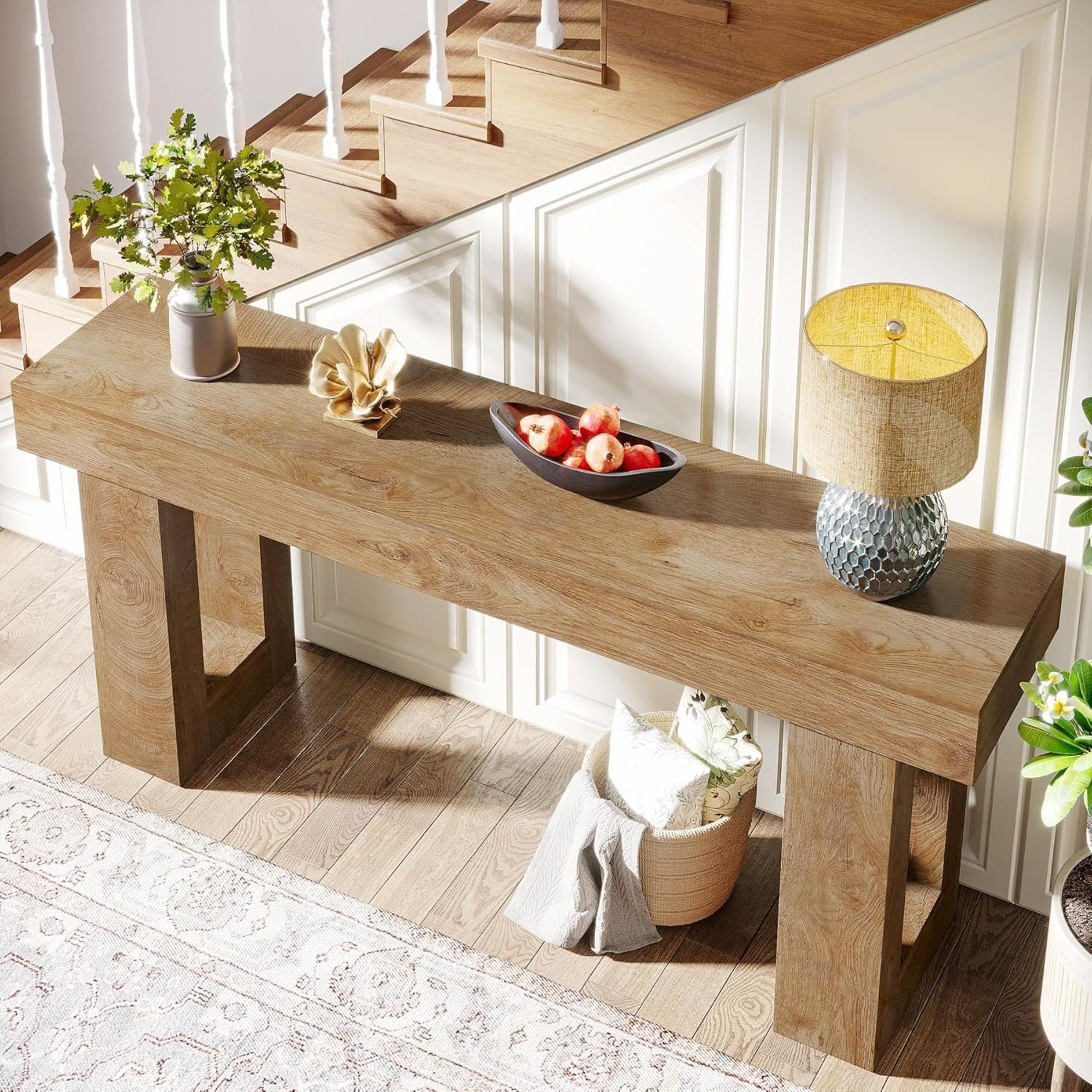 Console Table, Extra Long Narrow Sofa Table For Living Hallway