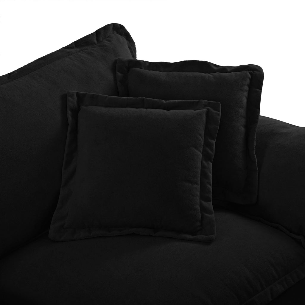 Modular Cloud Couch Sofa With Cup Holders & Storage, USB Port