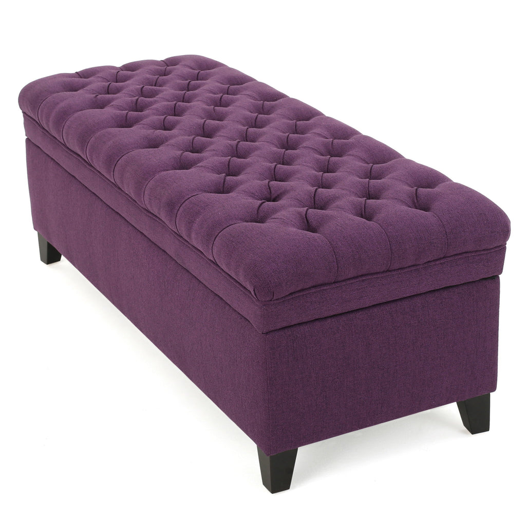 Juliana - Storage Ottoman With Birch Legs