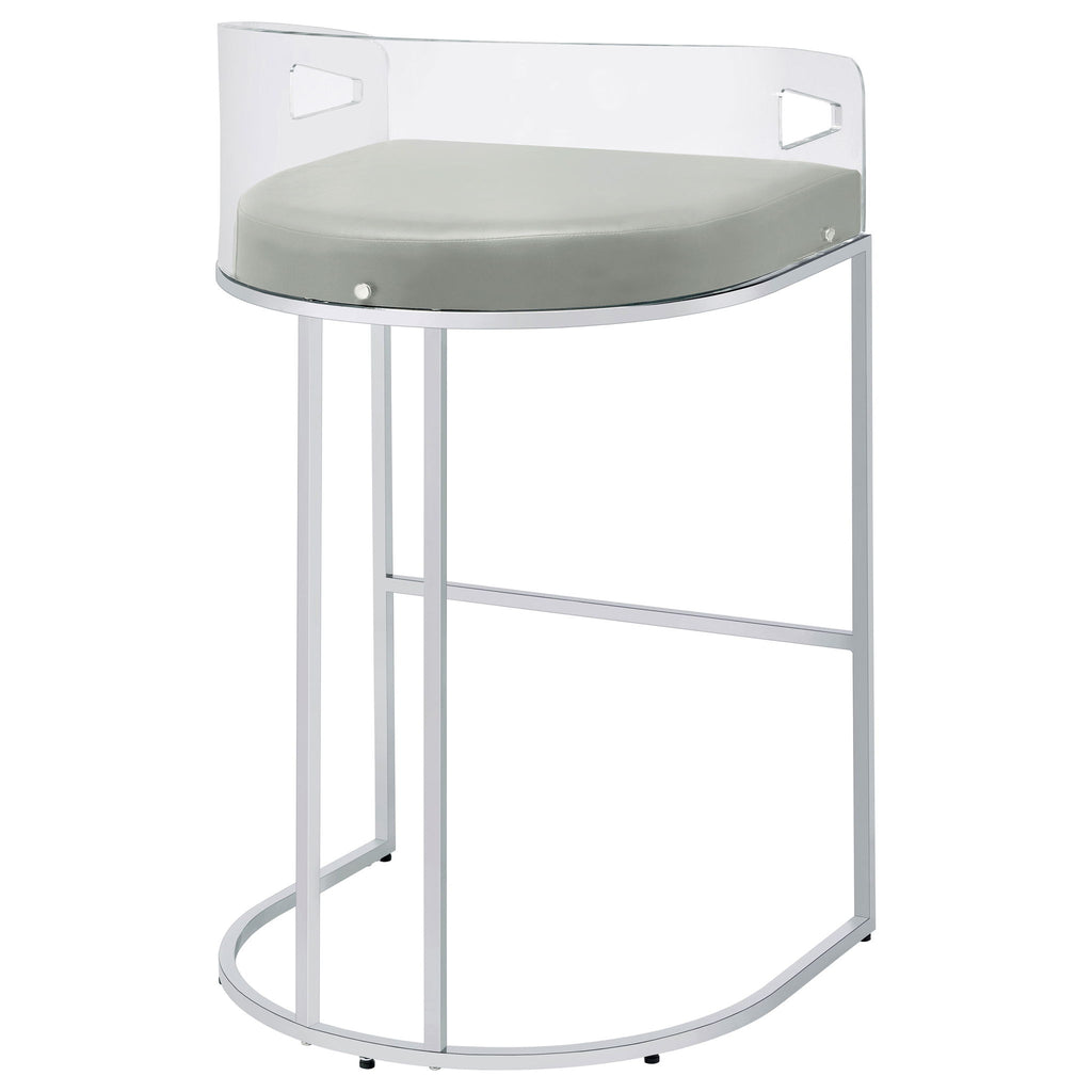 Mello - Upholstered Bar Chair (Set of 2) - Gray