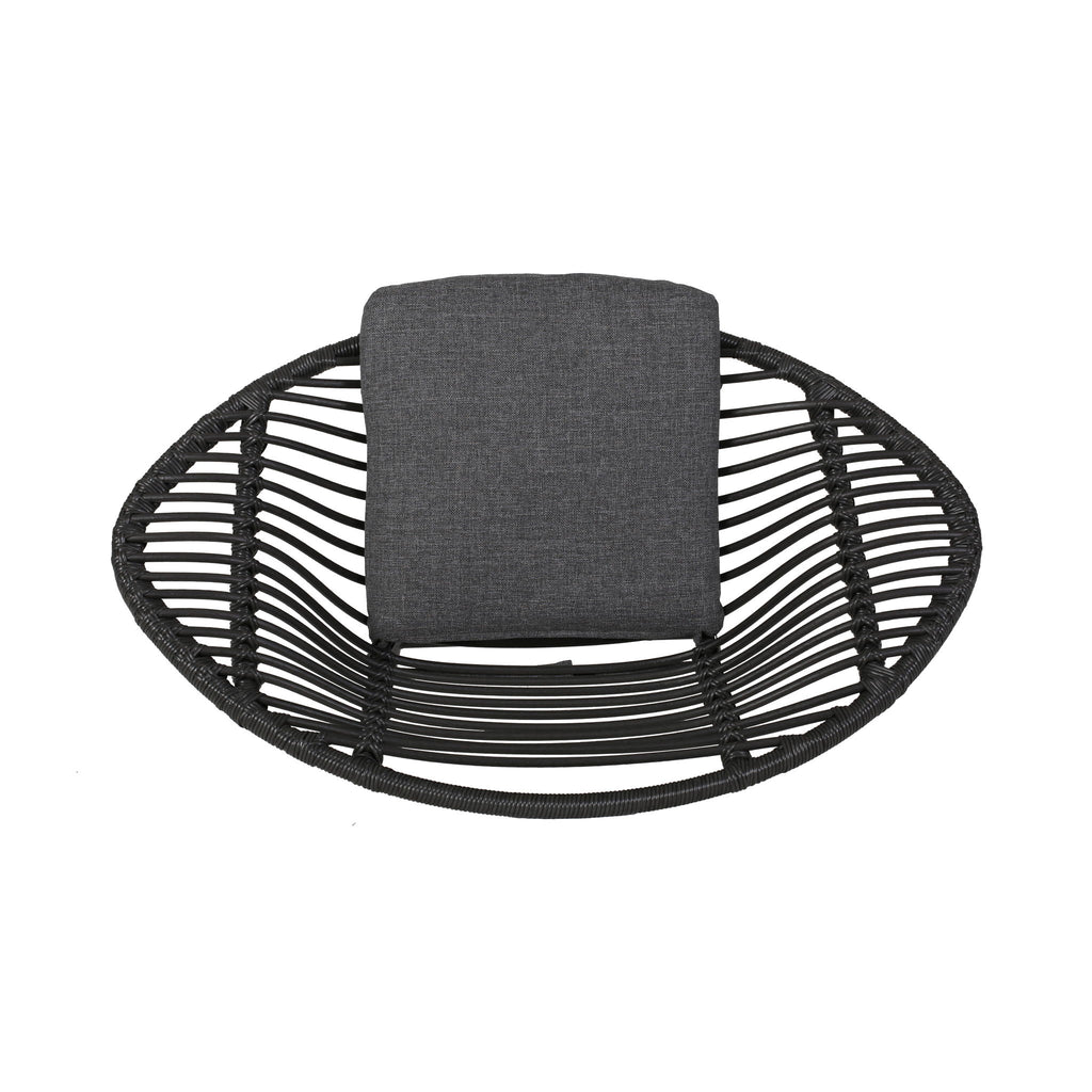 Cordella - Outdoor Woven Wicker Chairs With Cushions, (Set of 2)