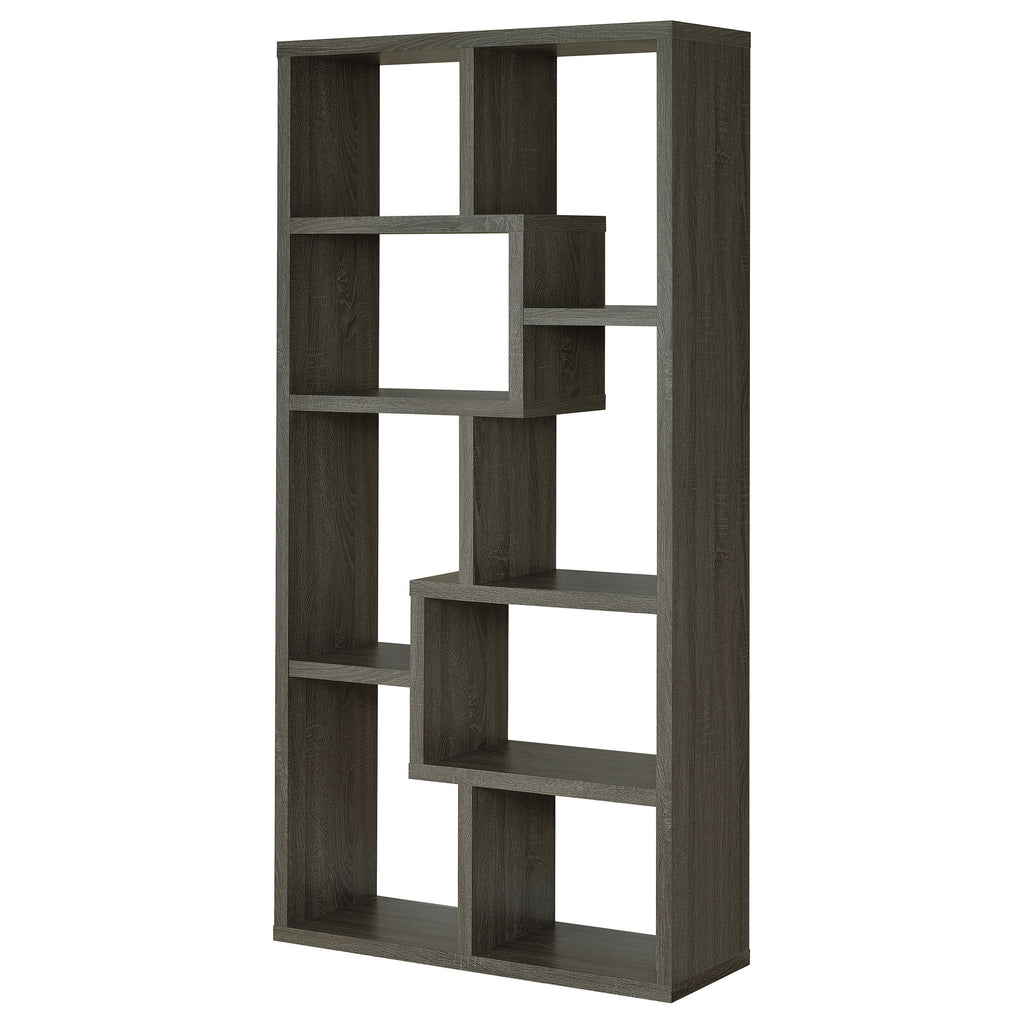 8 Shelf Geometric Bookcase