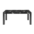 Dining Table And 4 Padded Chairs - Black