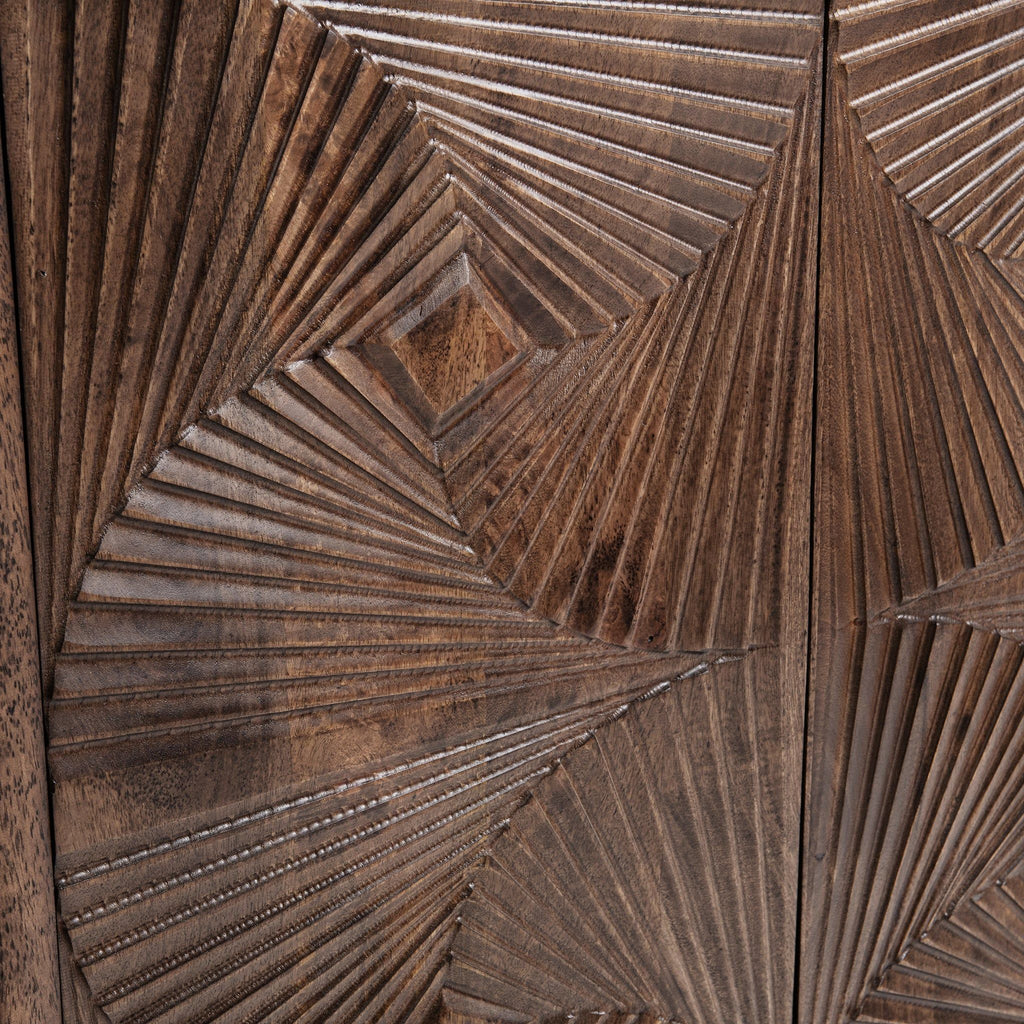 Lina - 4 Door Cabinet - Kona Brown