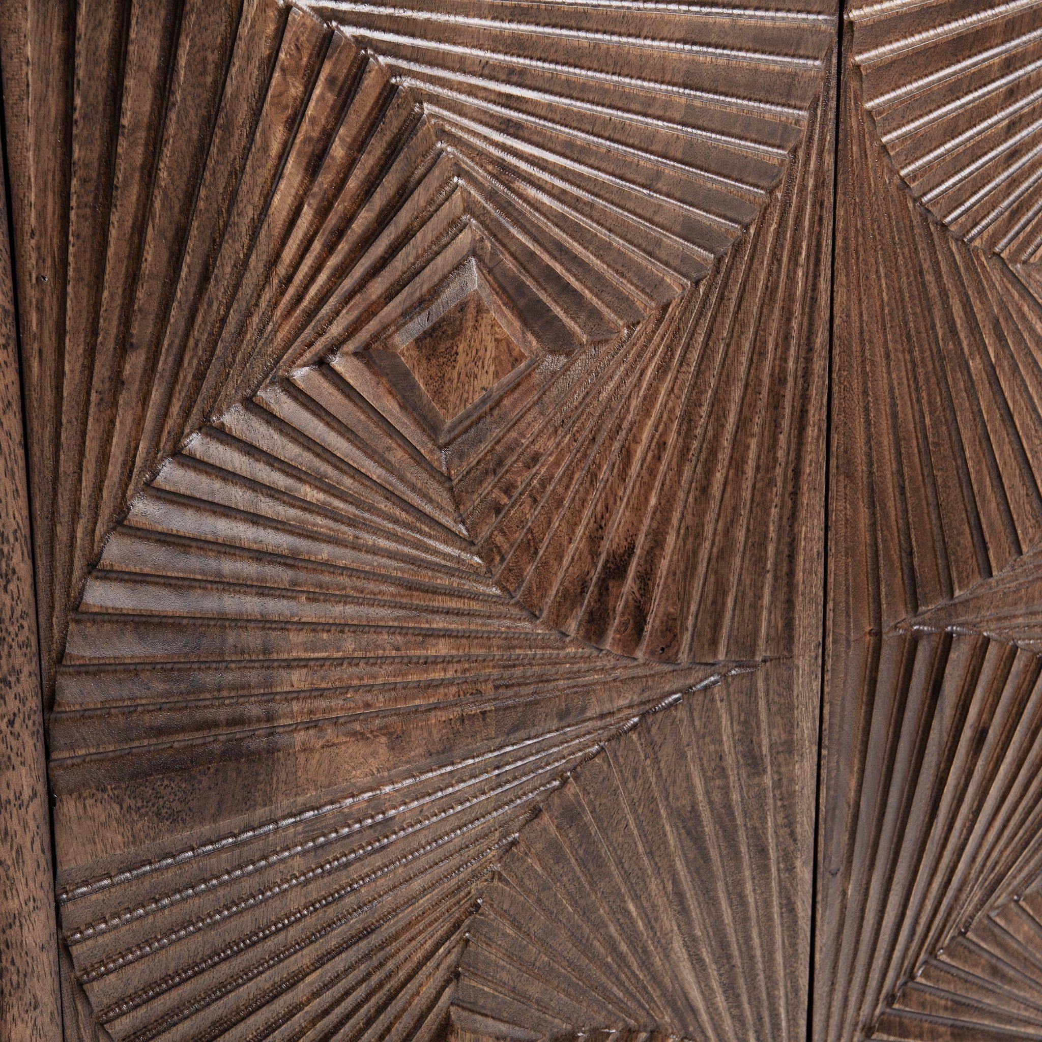 Lina - 4 Door Cabinet - Kona Brown