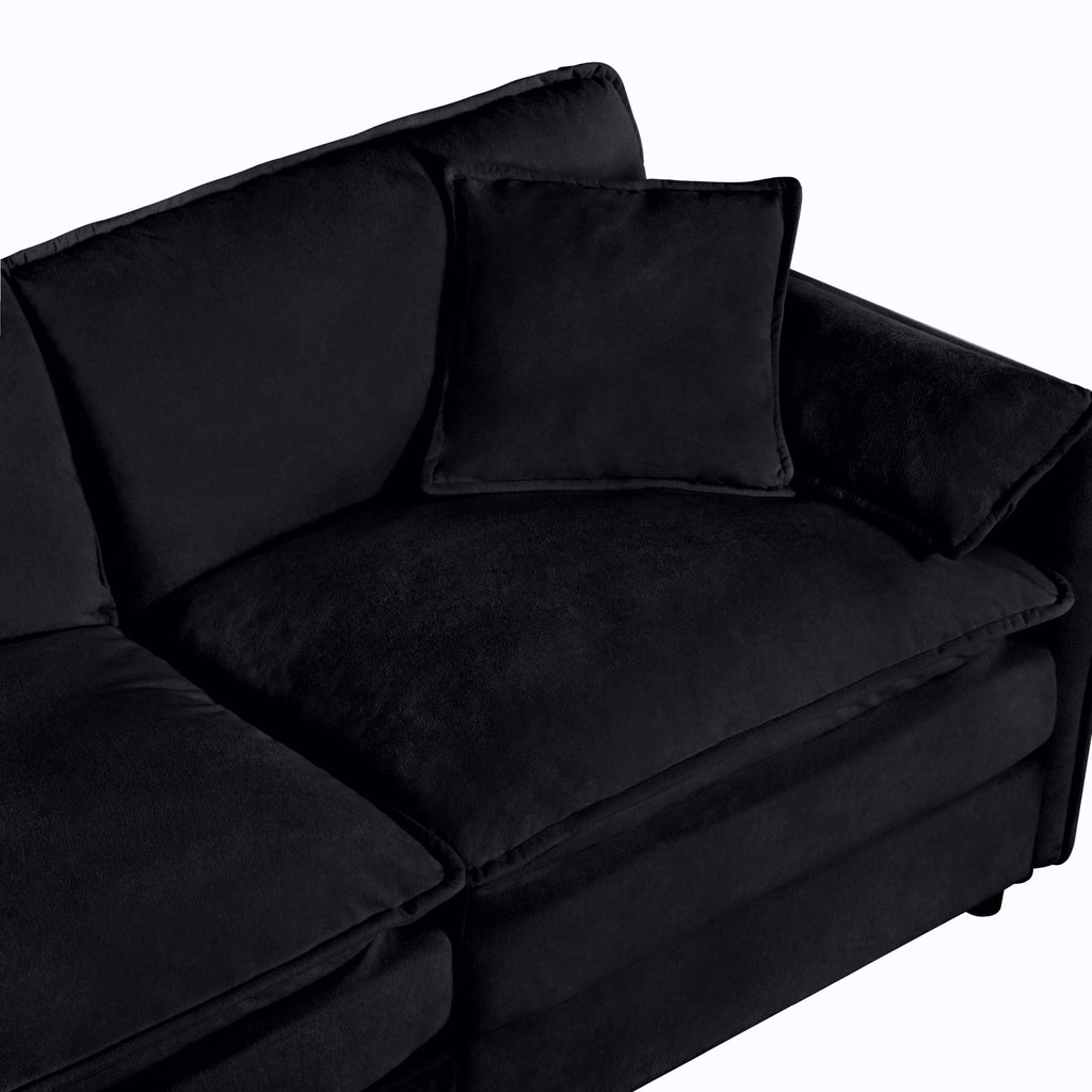 Modern Oversized Loveseat Sofa With Deep Seat And Diy Combination