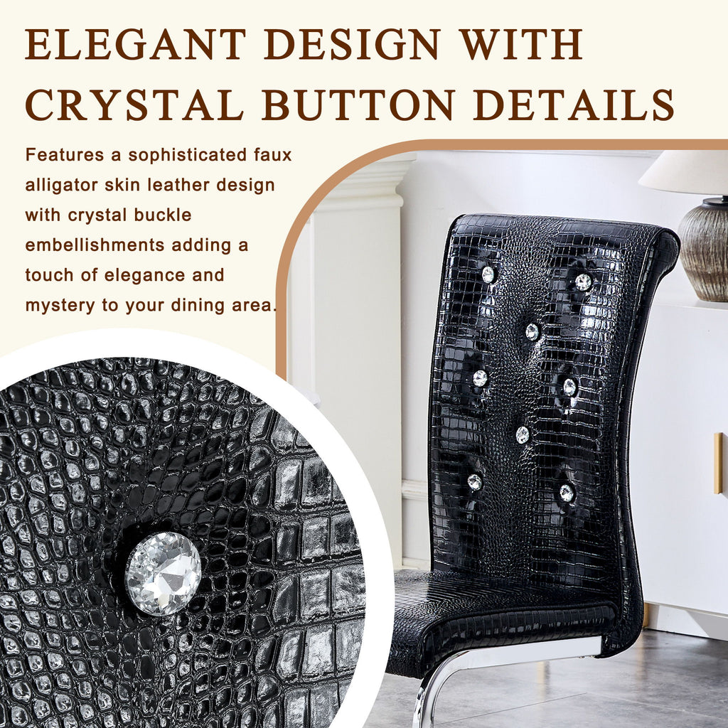 Elegant Design Upholstered Dining Chairs