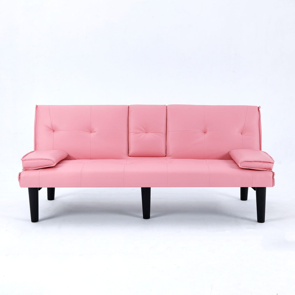 Sofa Bed With Foldable Design And Cup Holder