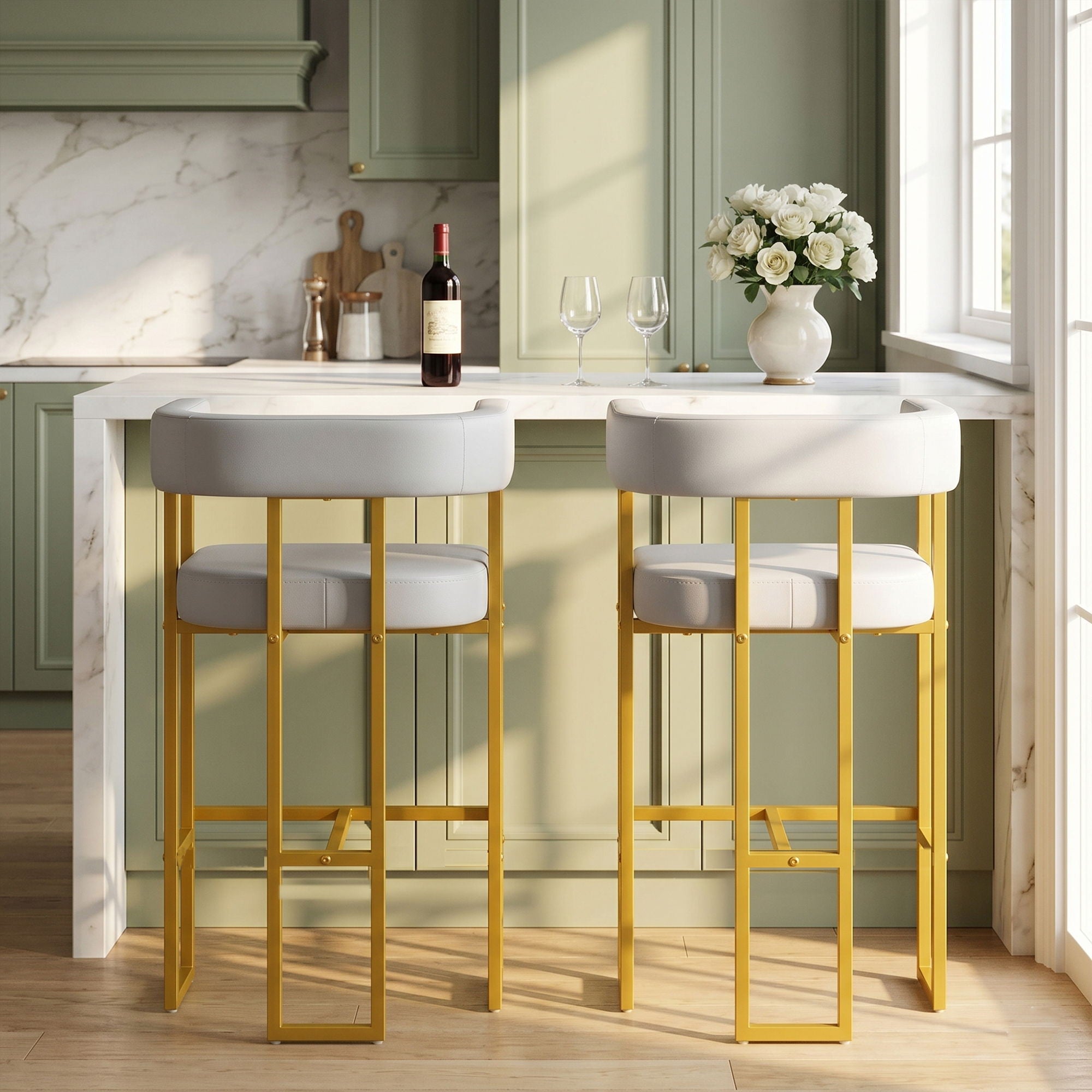 Modern Counter Height Bar Stools With U - Shaped