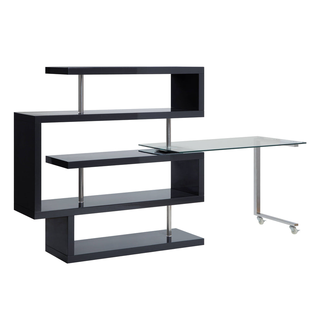 Buck II - Writing Desk With Bookshelf