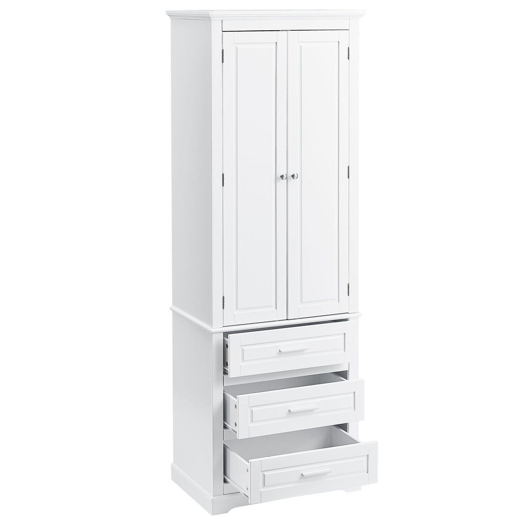 Storage Cabinet With 3 Drawers For Bathroom