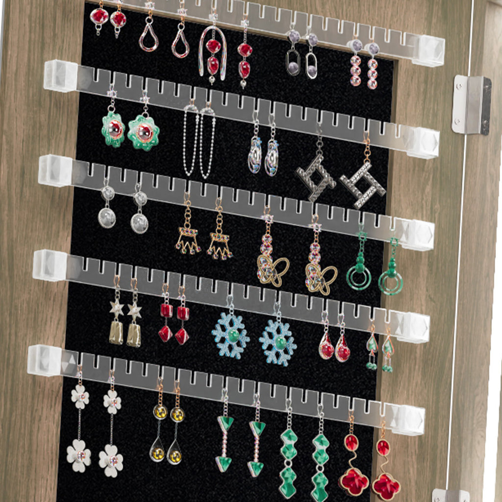 Swivel Jewelry Cabinet With Full Length Mirror