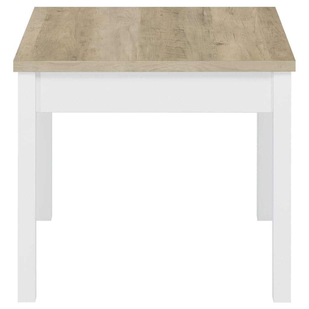 Quintara - 3 Piece Coffee Table Set - Natural / White