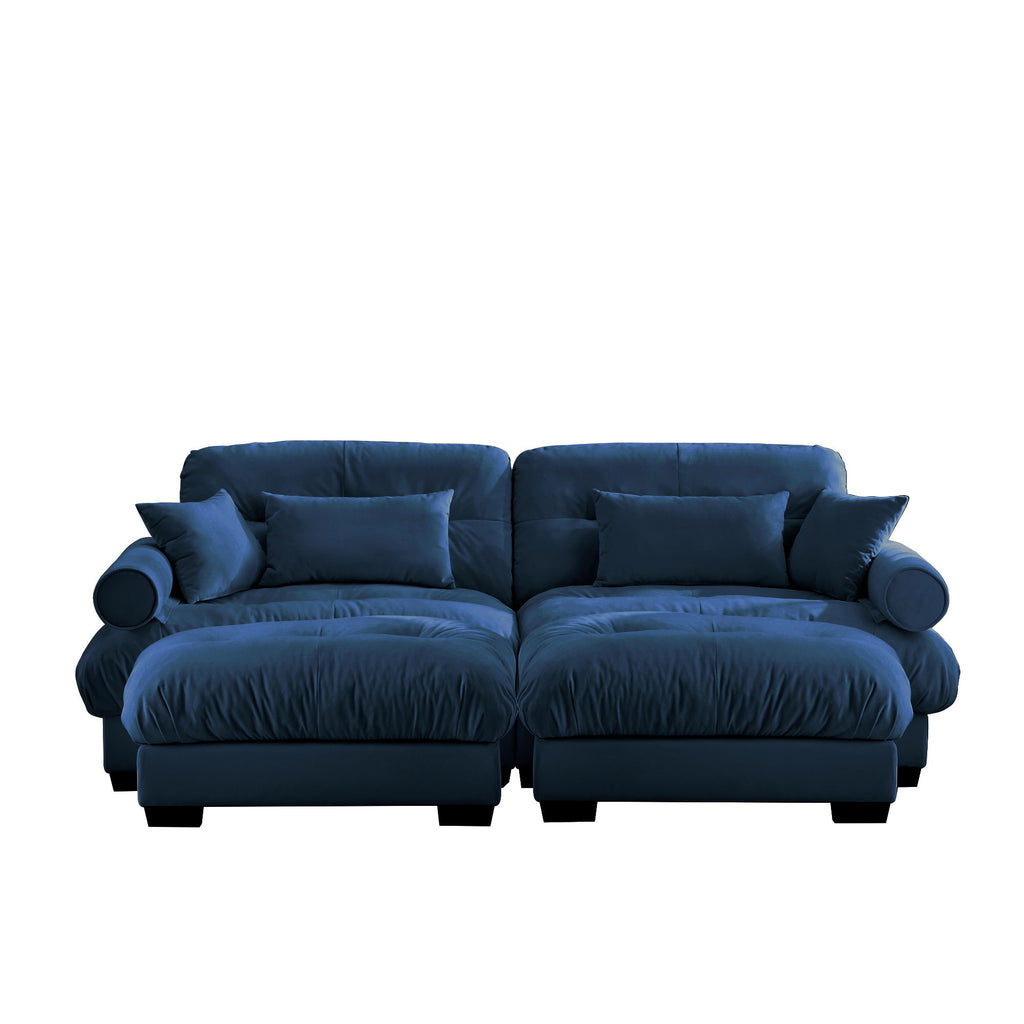 Super Comfort Oversized Modular Sectional Sofa With Movable Ottoman