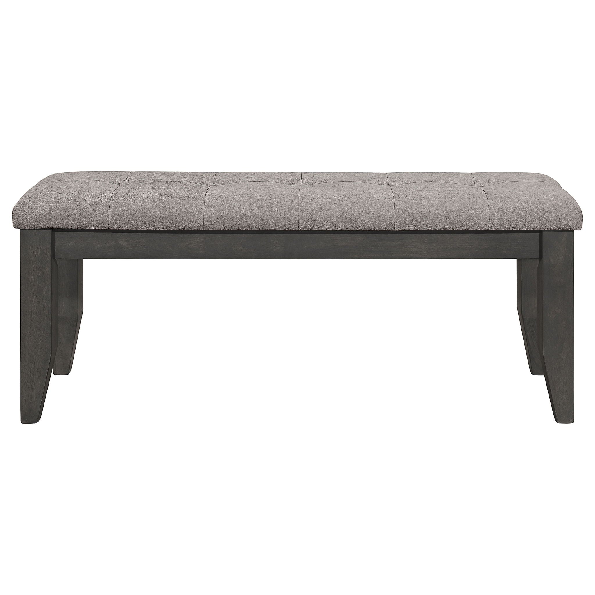 Erskin - Upholstered Dining Bench With Button Tufted Cushion - Dark Gray