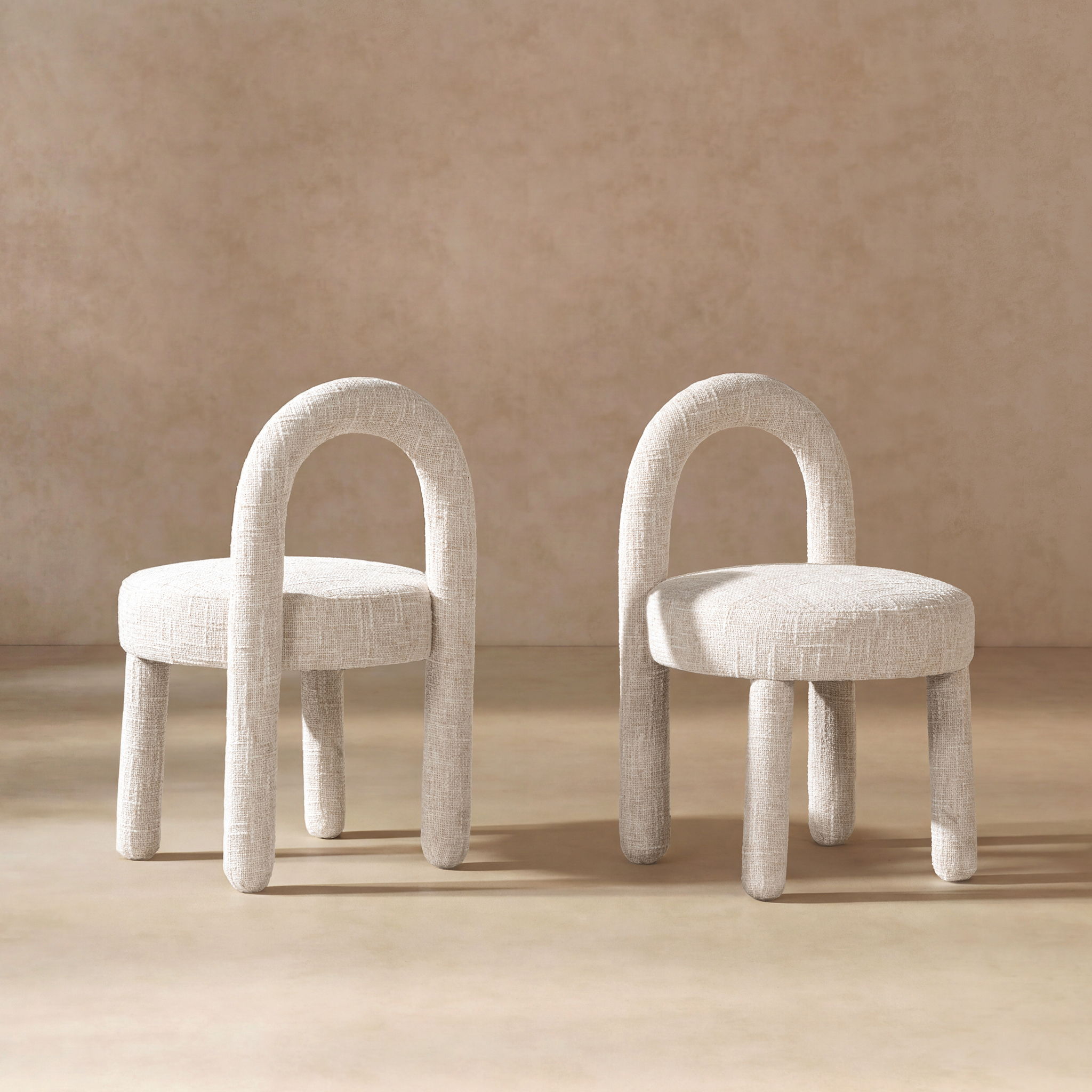 Penny - Round Arched Fully Upholstered Dining Side Chair (Set of 2)