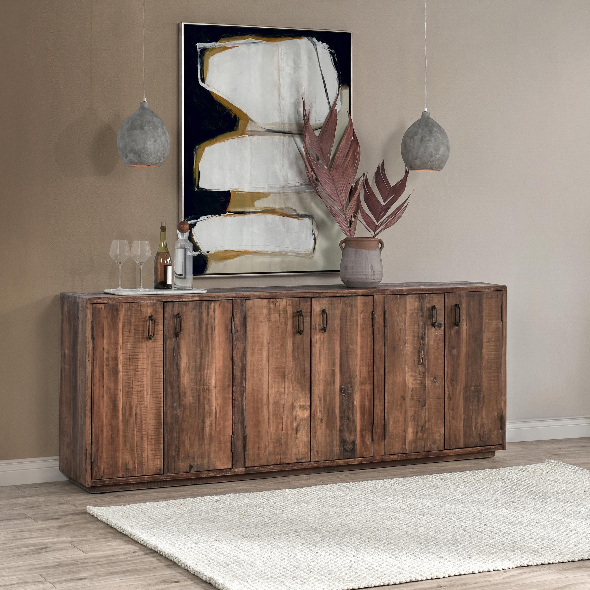 Cleo - 6 Door Buffet - Natural