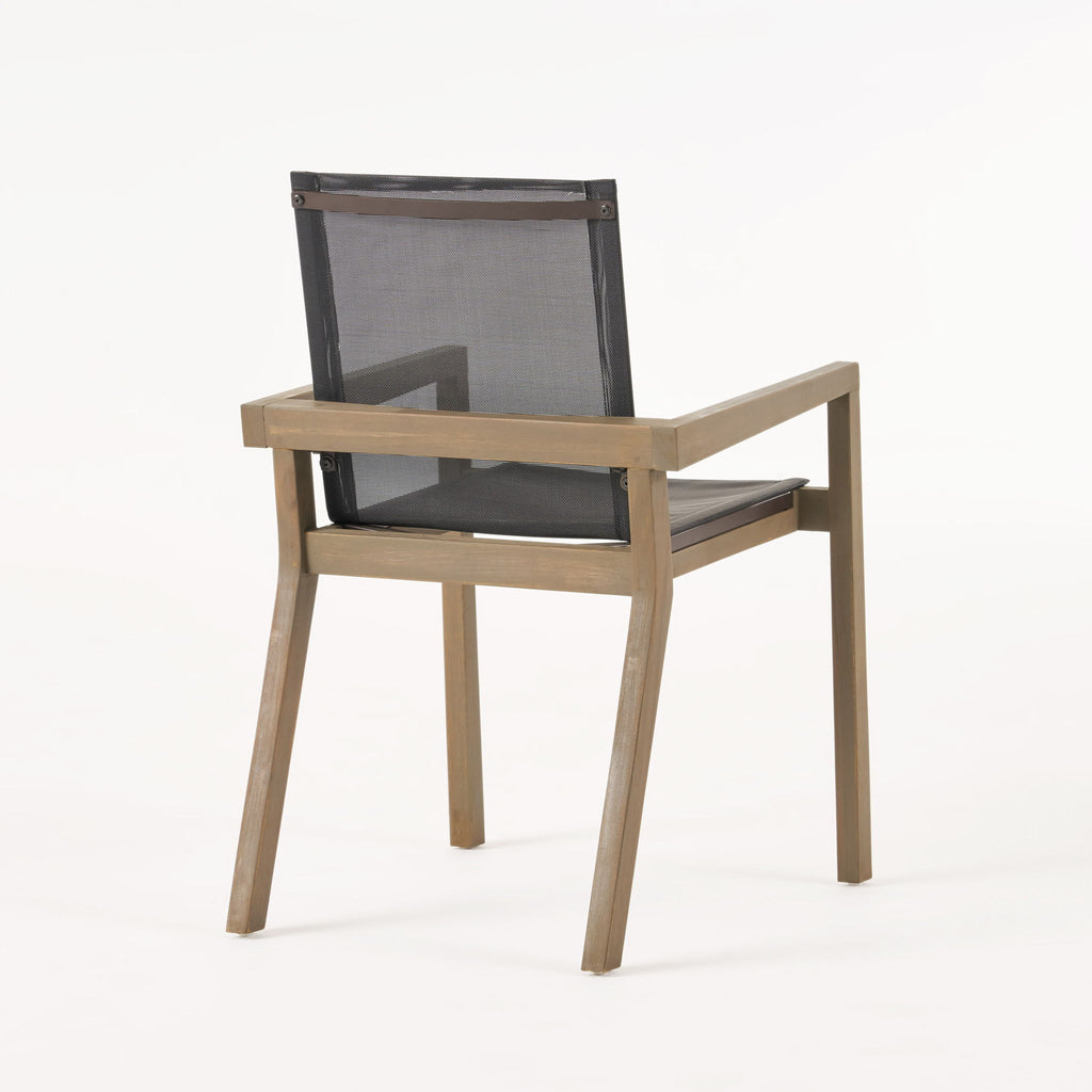 Belfast - Dining Chair With Acacia Wood Frame And Seating (Set of 2)