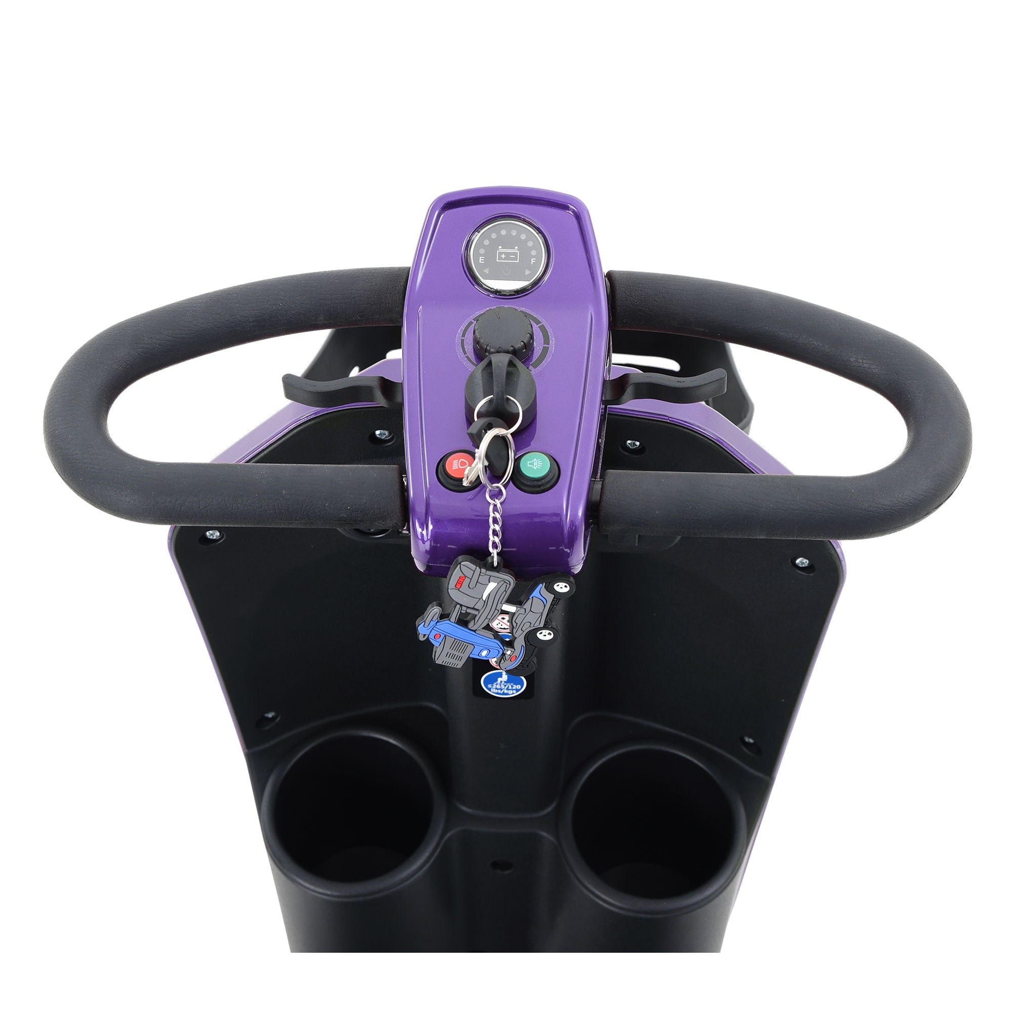 Max Plus - 4 Wheels Outdoor Compact Mobility Scooter With 2 Pieces X 20Ah Lead Acid Battery, 16 Miles, Cup Holders & USB Charger Port
