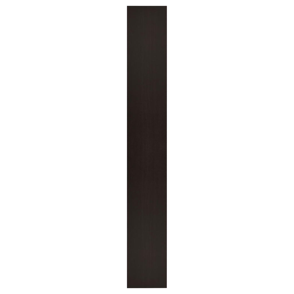 Rectangular Bookcase Tall Slim Storage With 9 Shelves - Brown