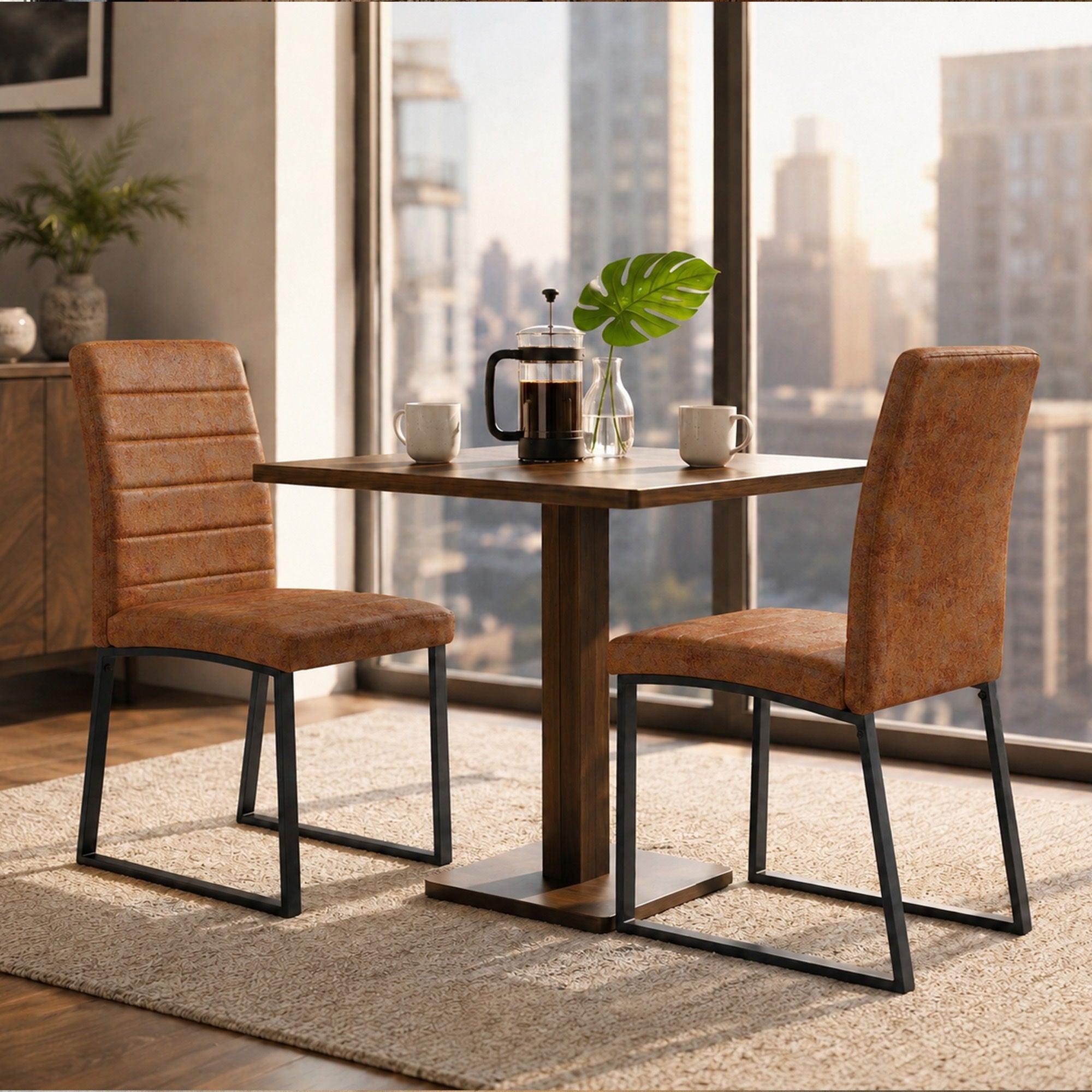 Oversized Square Design Dining Chairs For Home