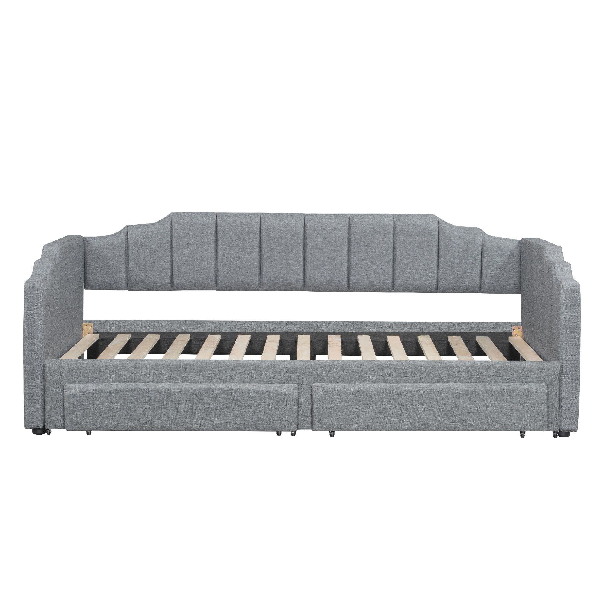 Extendable Daybed With LED Light And 2 Storage Drawers